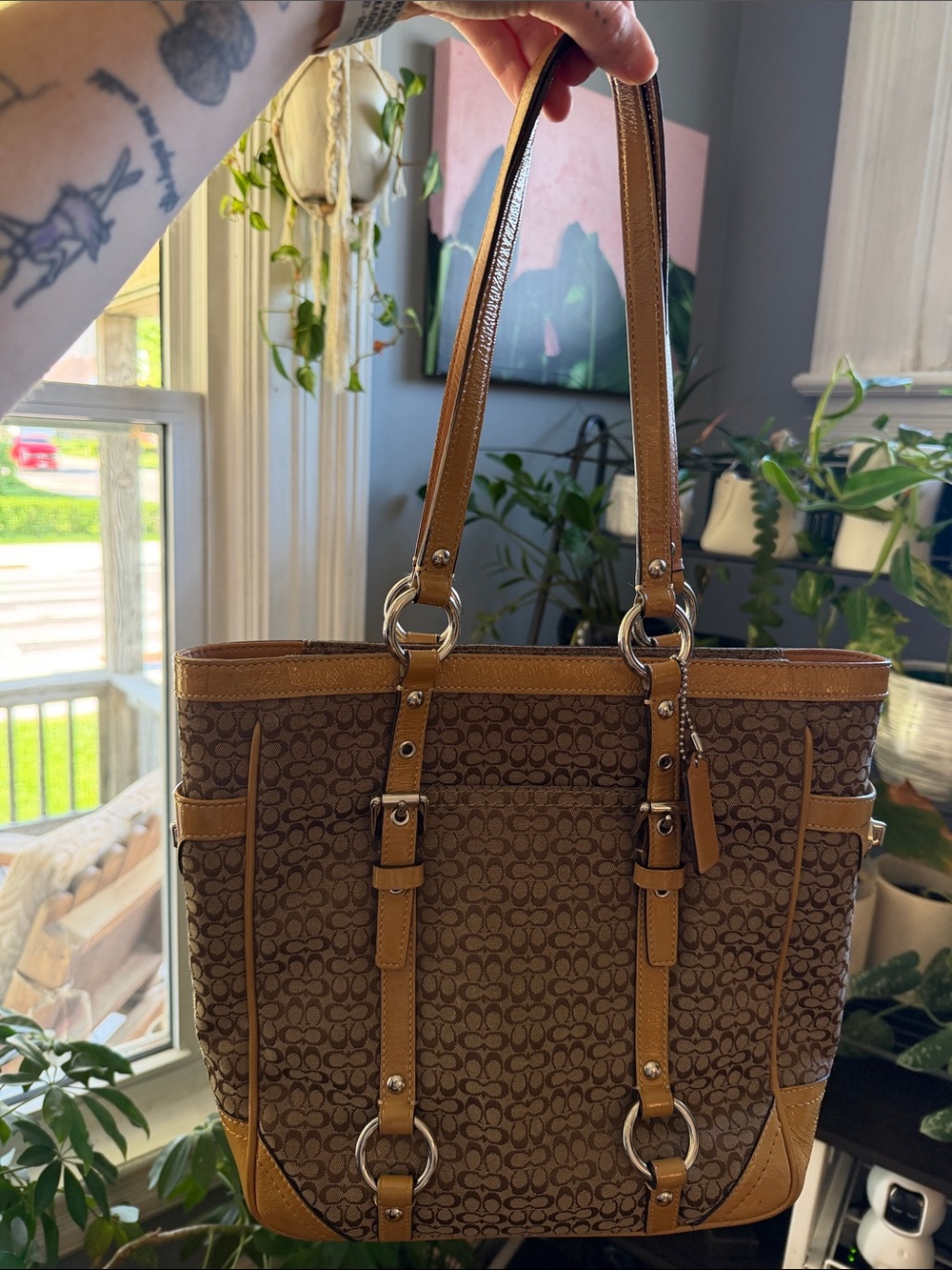 Coach Signature Mini "C" Gallery Tote